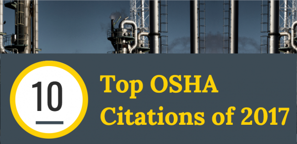 OSHA发布了2017年十大违规行为名单